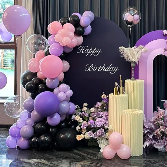 AZOWA 24 Inch Purple Balloon 10 Large Latex Balloons for Party Wedding Birthday Baby Shower Decoration (Purple, 10 Pcs)
