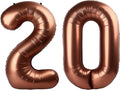 Dark Brown Number 20 Balloon 40 inch, Coffee Brown 20 Number Balloons, 20th Birthday Decorations, Chocolate 20 Year Old Girls Boys Party Supplies