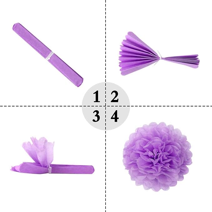Mermaid Birthday Decorations for Girls Women 29pcs Party Supplies Including Pom Poms Flowers Happy Birthday Banner Dots Garland Hanging Swirls and Balloons Purple Teal Confetti