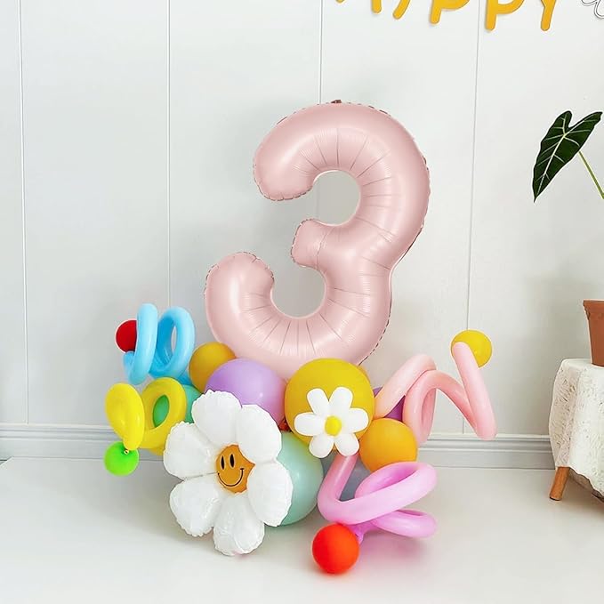 40 inch Pink Number Balloon Light Pink 0 Balloon Number 0 Balloon for Birthday Party Decorations