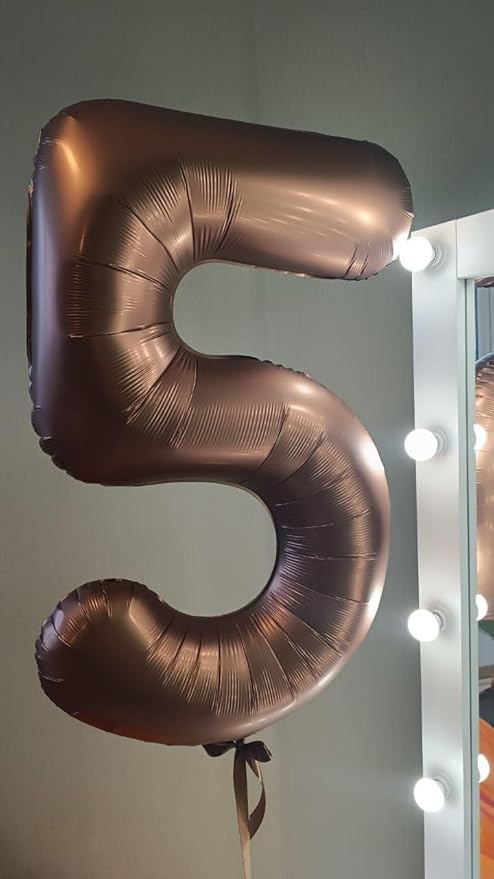 Dark Brown Number 17 Balloon 40 inch, Coffee Brown 17 Number Balloons, 17th Birthday Decorations, Chocolate 17 Year Old Girls Boys Dark Brown Party Supplies