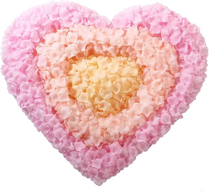 CODE FLORIST 2200 PCS Silk Flower Rose Petals for Wedding Decorations (Light Pink)