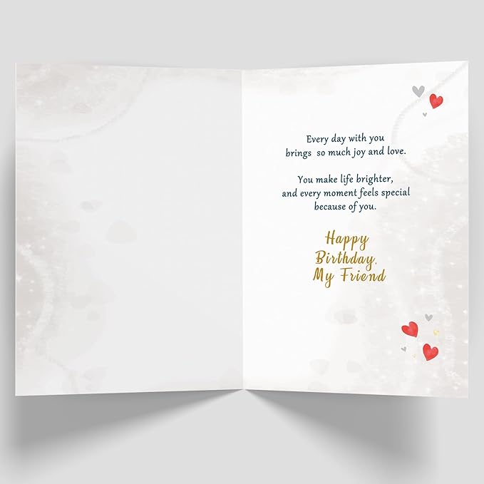 Friend Birthday Card, Best Friend Birthday Cards Gifts for Women Men Him Her