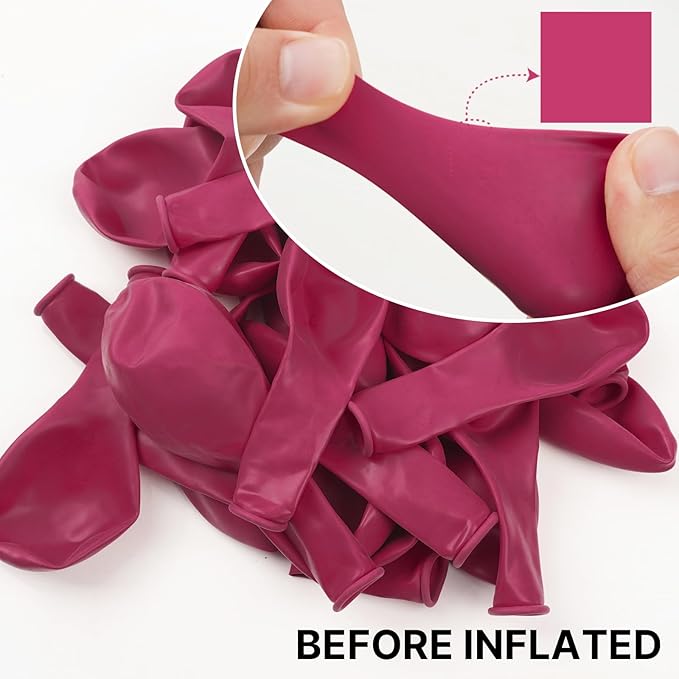 PartyWoo Hot Pink Balloons 50pcs 12 Inch Magenta Fuchsia Balloons for Baby Shower Gender Reveal Engagement Bachelorette Wedding Bridal Shower Anniversary Birthday Party Decorations Pink-Y12