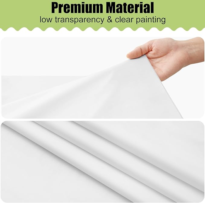 Smiry Disposable Table Cloth - 6 Pack, 54 x 156 Inch Waterproof Rectangle Tablecloths for Parties, Decorative Plastic Table Cover, Leakproof & Sturdy, White