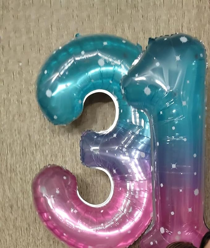 Starry Sky 5 Balloon, Number Balloons 40 Inch, 5th Birthday Balloon Decorations, Starry Sky Party Supplies, 5 Number Balloons, Number 5 Balloon