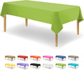 Party Dimensions Lime Green Disposable Plastic Tablecloth for Rectangle Tables (48 Pack) Premium Decorative Table Cloths for Parties, Events & Weddings, Indoors & Outdoors, 54 x 108 inches