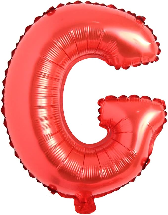 40 inch Red big size Number Letter alphabet Foil Helium Float Balloons Birthday Wedding Party Celebration decoration Air ball (40 INCH Red G)
