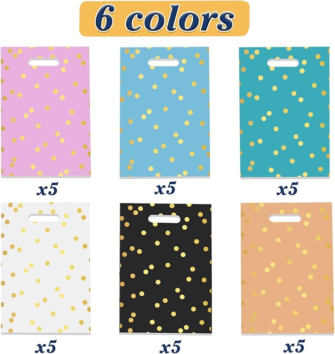 Kopokita 30PCS Party Favor Goodie Bags Goody Treat Small Gift Bags for Kids Birthday Party