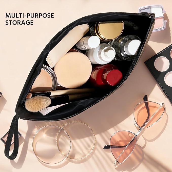 Makeup Bag Slipper Gifts for Beach Vacation Essentials Beach Holiday Cruise Essentials Makeup Bag for Women beach Lover Gifts for Girls Sister Friends Christmas Birthday Gift Slipper Cosmetic Bags