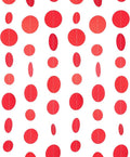 Red Paper Garland Circle Dot Party Banner Wall Streamers Backdrop Ceiling Hanging Decorations, 20 Feet in Total