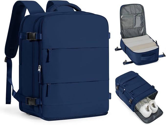 coofay Travel Backpack Carry on Flight Approved Carry on Backpack for Airplanes Personal Item Travel Bag 18x14x8 Inches Traveling Backpacks Airback Backpacks for Traveling Mochila de Viaje
