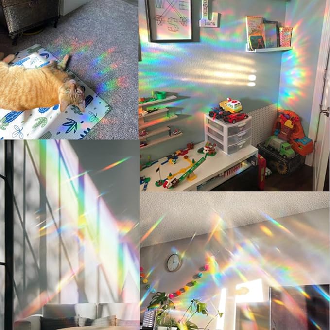 8 Inch Sun Catchers Indoor Window, Acrylic Rainbow Suncatcher Window Hanging Decoration for Living Room Bedroom Summer Home Balcony Ornaments Decoration (141Hummingbird)