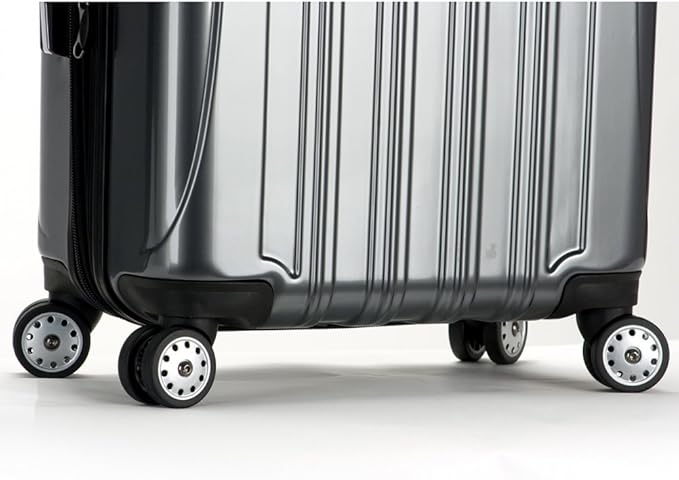 DELSEY PARIS Helium Aero Hardside Expandable Luggage with Spinner Wheels, Black, Carry-On 19 Inch