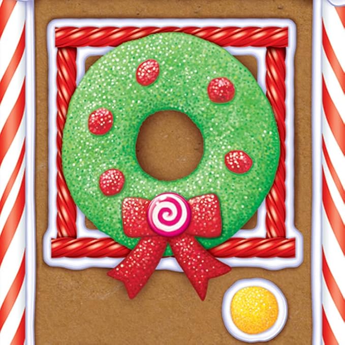 Beistle Gingerbread House Door Covers 2 Piece Christmas Party Supplies, Winter Décor, 30" x 5', Multicolored
