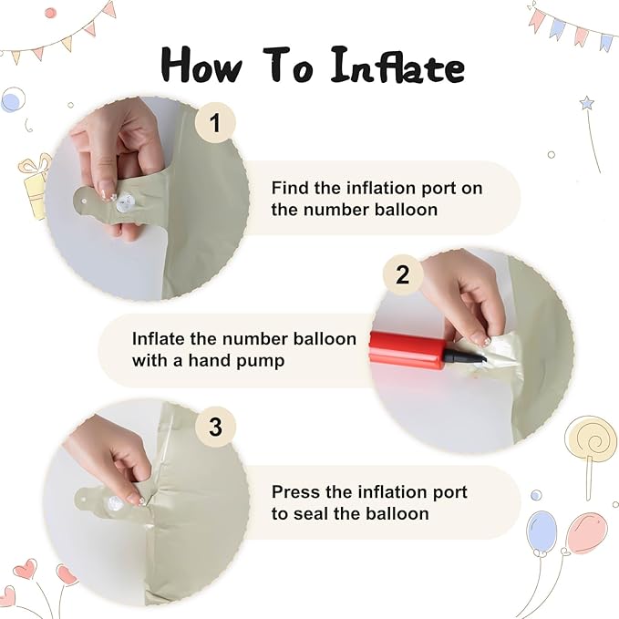 40in Birthday Big Number Balloon - CARGEN Giant Foil Balloons for Women Men Birthday Party Wedding Anniversary Supplies Decorations, Creamy White Four, No.4