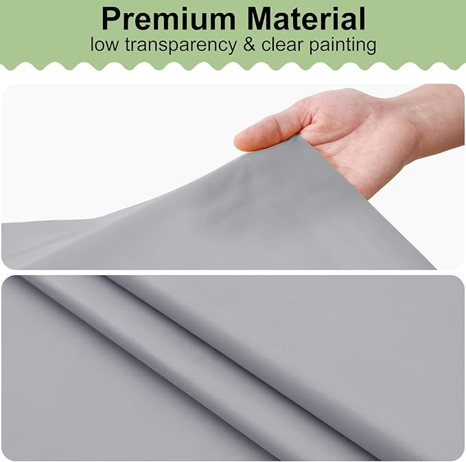 misaya 10 Packs Disposable Plastic Table Cloth, 54 x 108 Inch Waterproof Rectangle Tablecloth, Leakproof & Sturdy Decorative Table Covers for Easter, Picnic, Party and Outdoor, Grey