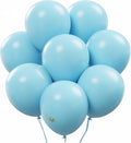 AFTERLOON® Biodegradable Balloons 24 pcs Baby Blue 10 Inch, Matte Color Thickened Extra Strong Natural Latex Helium Float, Multicolor Colorful Bulk Color ballon Globos Para Decoration De Fiestas Kids