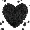 CODE FLORIST 1500 PCS Black Silk Rose Petals,Romantic Night,Wedding,Proposal Anniversary Flower Decorations(Separated,Scented)