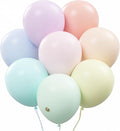 AFTERLOON® Biodegradable Balloons 24 pcs Pastel Assorted 10 Inch, Matte Color Thickened Extra Strong Natural Latex Helium Float, Colorful Bulk Color ballon Globos Para Decoration De Fiestas Rainbow
