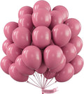 PartyWoo Mauve Balloons 50 pcs 12 Inch Dark Hot Boho Pink Balloons for Wedding Baby Shower Gender Reveal Valentine's Day Bridal Shower Graduation Birthday Party Decorations Pink-F02