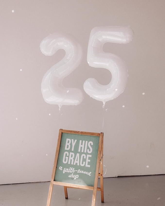 White Number 16 Balloon 40 inch, 16 Number Balloons, 16th White Birthday Decorations for Girls Boys 16 Year Old Party Supplies