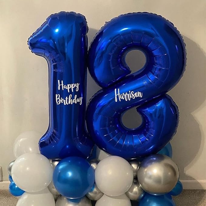 40 inch Navy Blue Number Balloon Dark Blue 9 Balloons Giant Foil Helium Balloons Blue Number 9 Balloon for 9th Birthday Party Decorations