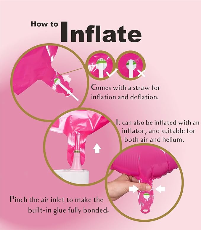 SUWEN 40 Inch Large Hot Pink 27 Balloon Numbers Big Foil Helium Number Balloons 0-9 Jumbo Happy 27th Mylar Birthday Party Decorations for Women 72 Anniversary Party Supplies