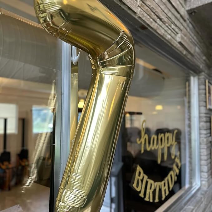 Champagne Gold 4 Balloon, Number Balloons 40 Inch, Light Gold 4th Birthday Decorations for Girls Four Large Numbers for Party Decor, Number 4 Balloon