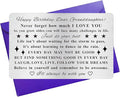 Granddaughter Birthday Card, Adult Granddaughter Bday Gift, Engraved Wallet Card