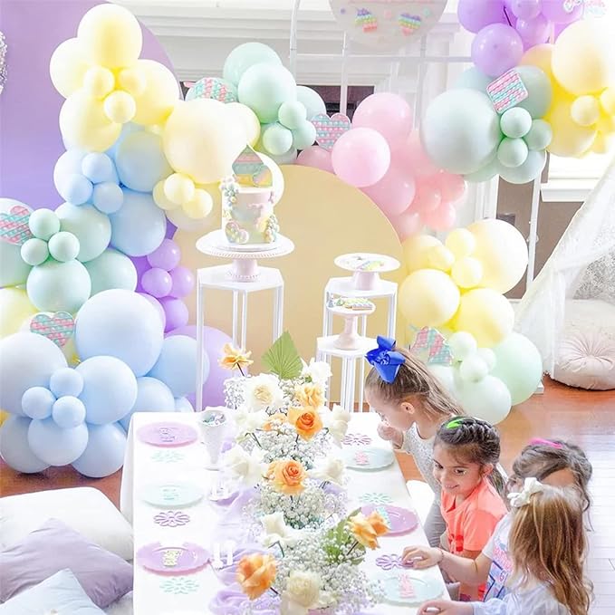 130pcs Light Blue Balloons Different Sizes 18" 12" 10" 5" Baby Blue Balloons for Boys Girls Birthday Baby Shower Gender Reveal Wedding Children's Day Decorations