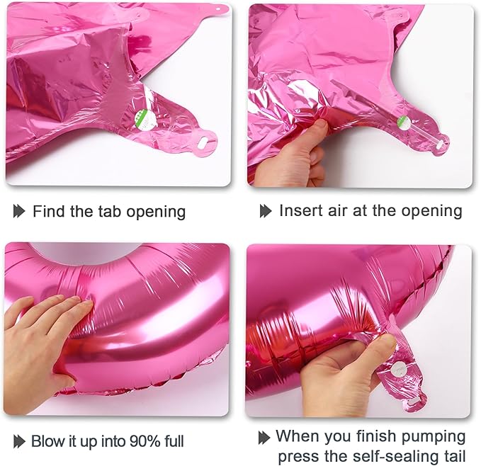 40 Inch Pink Number 21 Digital Balloon,Jumbo Mylar Foil Helium Balloon for 21 Balloons for Birthday Party,Wedding Anniversary Party Decorations