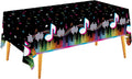 Gatherfun Music Party Disposable Tablecloth, Plastic Table Cover for Music Themed Birthday Party, 3 PCS, 54”x108”