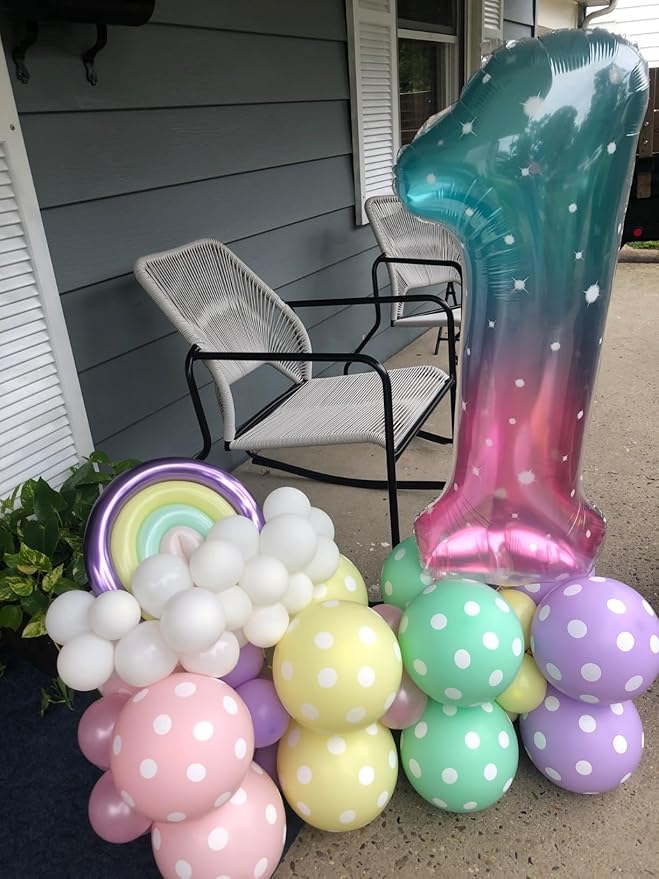 8 Birthday Balloon, 40 Inch Pink Blue Purple Fiol Big Ballon for Women And Men, Numbers Balloon Decoration for Happy 8 18 28 80 Birthday, Wedding Anniversary, New Year, Halloween Party Decoration