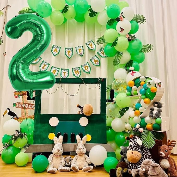 TONIFUL 40 Inch Large Dark Green Number 25 Balloons Giant Digital 25 or 52 Helium Balloons, Foil Mylar Big Number Balloons for 25th or 52nd Birthday Party 25th or 52nd Anniversary Supplies Decorations
