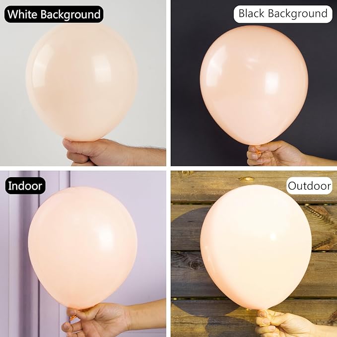 PartyWoo Pastel Orange Balloons 50 pcs 12 Inch Baby Pale Light Pink Orange Latex Helium Balloons for Graduation Wedding Baby Shower Gender Reveal Anniversary Birthday Party Decorations Orange-Q02