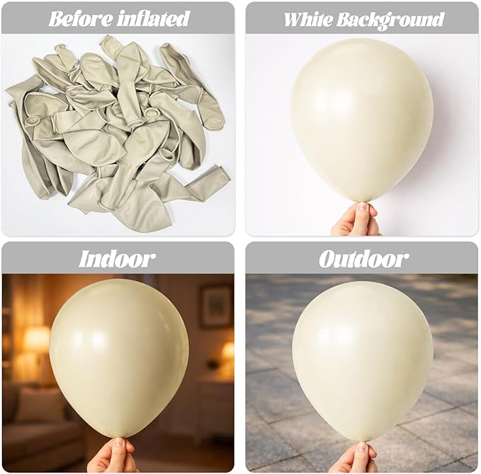 105pcs Sand Balloons 12inch Party Latex Balloons for Boys Girls Birthday Baby Shower Gender Reveal Wedding Sunflower Party Decorations