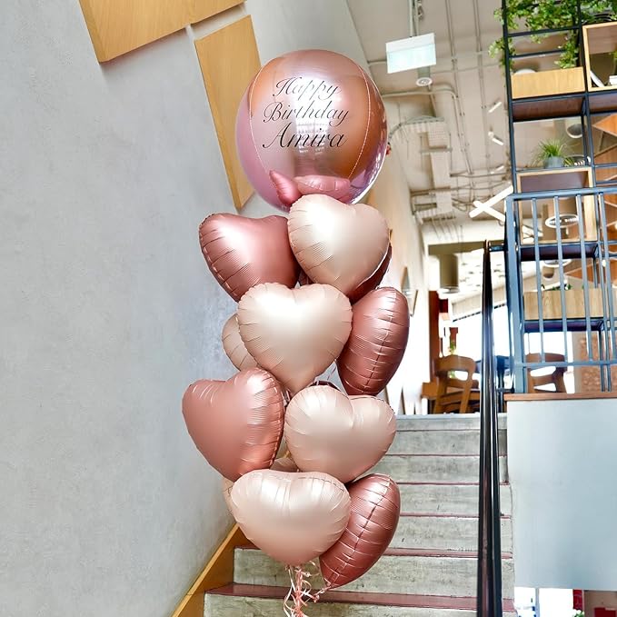Retro Love Heart Shaped balloons Pack of 12,18 Inch Love Valentine Balloons Heart Romantic Balloons For Valentines Day Propose Marriage Wedding Bridal Shower Engagement Party Decorations