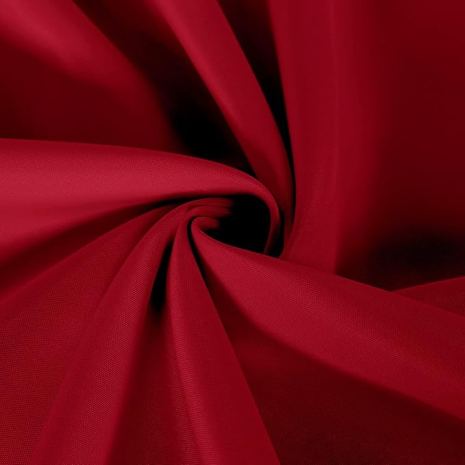 sancua 2 Pack Round Tablecloth 70 Inch Red, Stain and Wrinkle Resistant Table Cloth - Washable Polyester Table Cover for Dining Tables, Buffet Parties and Camping