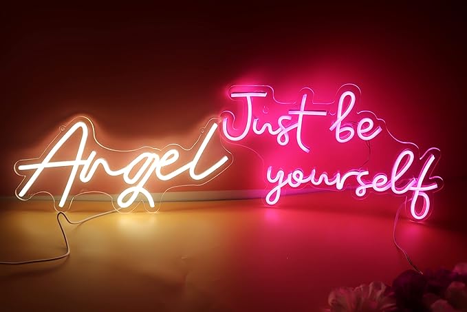 LED Neon Sign Night Light for Wall Party Décor Bedroom Room Bar Wedding Home Birthday Art Decoration Christmas with USB Chain Light modulator 5v (lets party blue)