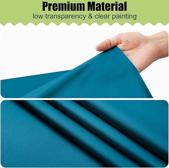 Smiry Disposable Table Cloth - 6 Pack, 54 x 108 Inch Waterproof Rectangle Tablecloths for Parties, Decorative Plastic Table Cover, Leakproof & Sturdy, Aqua