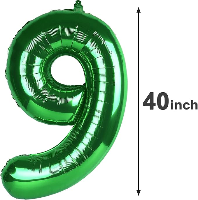 40 Inch Big Green 29 Balloon Number, Jumbo Giant Happy 29th Birthday Party Decorations, Large 29 Mylar Foil Anniversary Birthday Party Engagement Decorations