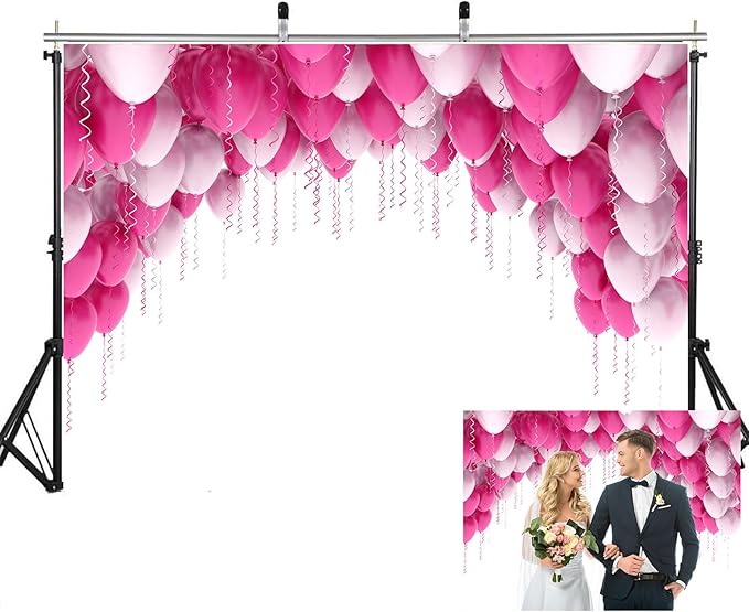 10x8ft Balloon Backdrop, Suitable for Birthday Parties, Baby Showers, Team Gatherings, and Family Gatherings and Photography Background Cloth