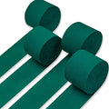 PartyWoo Crepe Paper Streamers 4 Rolls 328ft, Pack of Bluish Green Party Streamers, Crepe Paper for Birthday & Wedding Decorations (1.8 in x 82 Ft/Roll)