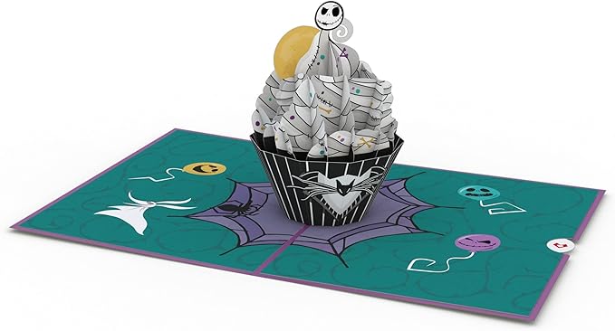 Lovepop Happy Birthday Pop-Up Card for Her and Him- 3D Disney Birthday Greeting Cards for Boys, Girls, Men, Women - Scream - 5" x 7" Jack Skellington Card - Blank Note Card & Envelope Included