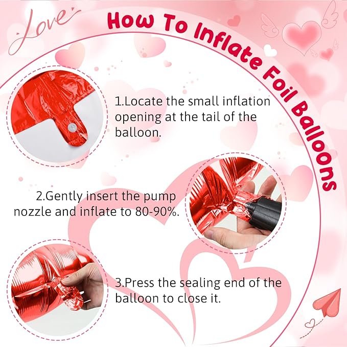 Happy Galentines Day Balloons Banner, 16 Inch Pink Galentine Letters Balloons Decorations 18 Inch Red Heart Foil Mylar Balloon for Women Ladies Galentine's Valentines Day Party Decoration Supplies