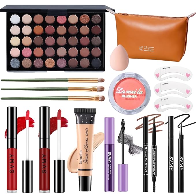 Makeup Set for Women, Makeup Full Kit for Beginners & Professionals, Travel Makeup Set for Teens & Adults, Makeup Gift Set for Girls, Eyeshadow Palette, Lip Gloss, Face & Eye Make up