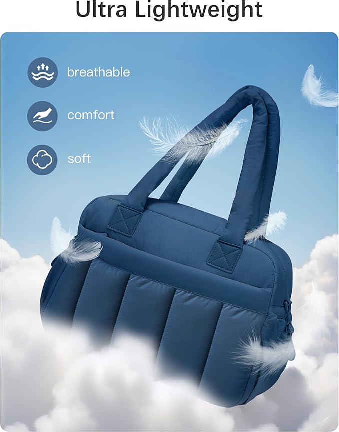 oscaurt Gym Bag for Women Lightweight Duffle Bag for Travel with Toiletry Pouch Water Resistant Carry On Weekender Overnight Duffel
