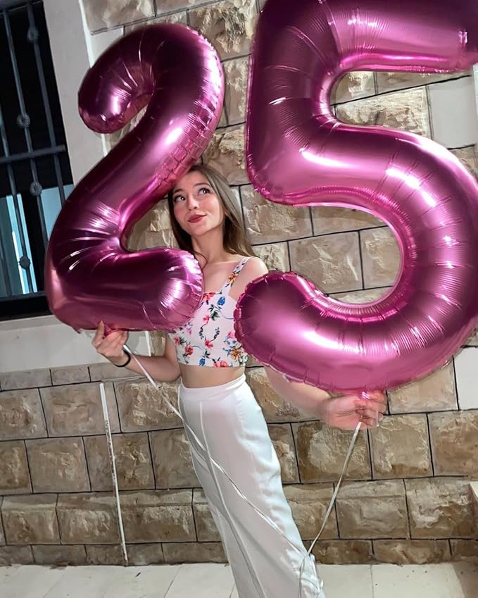 Pink Number 4 Balloon 40 Inch, 4 Balloon Number, 4th Birthday Decorations, Pink Party Supplies for Boys Girls