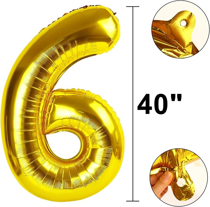 40 Inch Gold Balloon Number 60 Balloon,Jumbo Mylar Foil Helium Balloon for 60 Birthday Digital Balloons for Birthday Party,Wedding Anniversary Party Decorations
